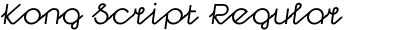 Kong Script Regular Oblique